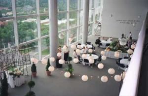 Scholarship Reception Room, The Tower At Rice-Eccles Stadium, Salt Lake City — The Scholarship Reception Room as seen from the Mezzanine