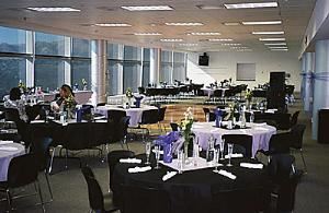 Varsity Room, The Tower At Rice-Eccles Stadium, Salt Lake City — Varsity Room set up for a banquet