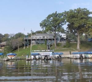 Danville Boat Club, Danville — View of the Danville Boat Club from Lake Vermilion.