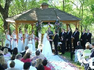 Wedding Area, Creekside, Driftwood