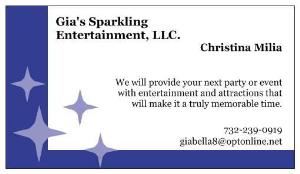 Gia's Sparkling Entertainment, LLC., Englishtown