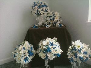 Baskets-n-Things Wedding Services, Denver — This is the finished order of a wedding I recently did.  Fully customizable wedding arrangement packages are available at very affordable prices!
