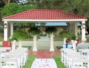 Gazebo, Cole's Country, Cypress — A Beautiful outdoor gazebo wedding!