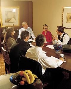 The Boardroom, The Residence Inn Cape Canaveral, Cape Canaveral — This likeness of what the boardroom will look like, accomidating up to 8 people.