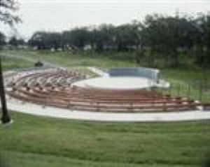 Outdoor Amphitheater, Camp Loughridge, Tulsa — The Outdoor Amphitheater is set in a natural outdoor environment and would be an ideal setting for an outdoor concert or event.