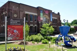 The Children's Museum of Portsmouth offers a unique space for family parties, reunions, baby showers, or creative corporate events. Housed in a historic 200 year old meetinghouse, the museum features three floors of interactive exhibits including a walk-in kaleidoscope, brainwaves biofeedback game, space shuttle cockpit, lobster boat, submarine play structure and much more. It's as interesting for adults to explore as it is for kids!