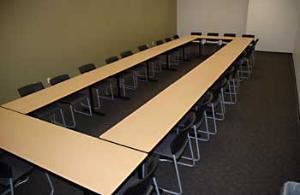 Meeting Room M 103, Union College, Schenectady — Our smallest meeting room can accommodate up to 22 people in a variety of configuations.