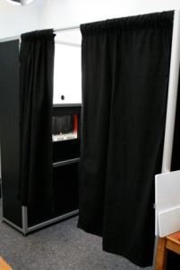 Keepsake Photo Booths, Flat Rock — Our photo booths can fit up to 10 people.  Sit or stand is available.  Elegant black draped curtain enclose the booth for picture perfect photos!  Prints will come out 8 seconds after their last shot.  Ask me for sample of our prints - which we are very proud of the quality.  UNLIMITED photos for your guests, choice of b/w prints or color with a touch of a screen.  Zany props to bring out the best in your guests, custom KEEPSAKE album for your to cherish for years to come.  Call today - only $150 holds your date.