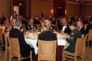 Magnolia Ballroom, Disney's Magnolia, Orlando — Distinguished guests at a formal banquet followed by an Awards Ceremony.