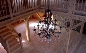 Rosaleda Farm, Pottstown — A view from the loft looking down onto the dance floor.
