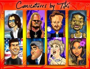 DigiToonsHawaii - Digital Caricature Drawings, Honolulu — Quick Caricature Drawings in Color at your Party or Event.
Drawn on a Digital Tablet (Like the IPAD but larger) printed out on 4x6" photo-prints and uploaded for your guests to download Free! Drawings are projected on screen or wall up to 10x10 feet! Fun & Fast Cartoon Likeness. Great Momento of the day. Unique, entertaining & innovative. Themed backgrounds available upon request. www.Face-nook.com