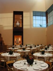 The Anderson Family Great Hall, Utah Museum of Fine Arts, Salt Lake City — View of the Great Hall during an event.