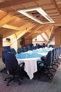 Meeting Room, Woodington Lake Golf Club, Tottenham — upper level board room ~ holds 20 at the main table plus 3 breakout areas with tables of 5 in them. Has it's own washroom facilities.