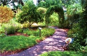 Outdoor Wedding Reception (Monday - Thursday), Marie Selby Botanical Gardens, Sarasota — Mansion butterfly garden