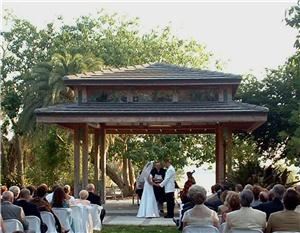 Outdoor Ceremony, Schimmel Wedding Pavilion (Monday - Thursday), Marie Selby Botanical Gardens, Sarasota — Schimmel Wedding Pavilion setting