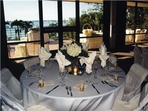 Outdoor Ceremony & Indoor Reception, Schimmel Wedding Pavilion (Friday - Sunday), Marie Selby Botanical Gardens, Sarasota — Great Room table setting