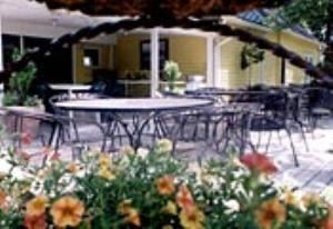 The Deck, Willow Creek Inn, Vale — The deck will seat 80.