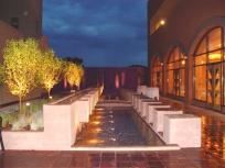 Barbara Richardson Plazuela, National Hispanic Cultural Center, Albuquerque — Located between the Intel and Disney Centers, the Barbara Richardson Plazuela is an elegant outdoor space that offers unique lighting and water features making it ideal for social receptions and banquets.