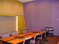 Meeting Room, National Hispanic Cultural Center, Albuquerque — This room is ideal for small to medium sized meetings with a television and retractable screen for audio/visual presentations.