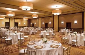 Grand Ballroom, Four Points Milwaukee North Shore, Milwaukee — Our Grand Ballroom is a total of 3872 sq ft and can break into 6 smaller sections.  This space is perfect for a group up to 385 people with 13' ceilings.
