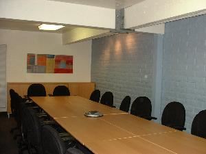 Board Room / Learning Center, Plaza Executive Suites, Phoenix — Wi-fi and platter phone included; $25 hourly / $125 daily