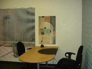 Executive Conference Room10, Plaza Executive Suites, Phoenix — Configuration for 2-4; Wi-fi and speaker phone included $10 hourly / $60 daily