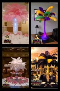 Feathers By Angel-Ostrich Feather Centerpieces - New York, New York — Feathers centerpieces for all events. We travel to all states. www.FEATHERSBYANGEL.com