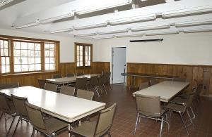 Stable Room, Toledo Botanical Garden, Toledo — Stables Room:
This room has windows overlooking our Herb Garden & Hosta Courtyard. If you’re looking for a small meeting space, reception or rehearsal dinner, this room is ideal. Free WiFi. Seats 25 guests. ($50/hour)