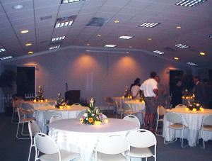 Terrace Room, Toledo Botanical Garden, Toledo — Terrace Room:
Includes use of a small kitchen. The Terrace Room has large glass doors which provide a fantastic view of the Sycamore Allée. The charming brick patio can be set for cocktails, mingling and dancing. Free WiFi. Seats 80 guests.