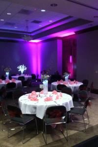 Sound Xtreme DJ Service, Jonesboro — One more shot of the difference uplighting can make to your venue. It can change the overall look of your event!!