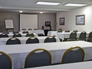 Meeting Room, Days Inn Austin Crossroads, Austin — Whether you’re in Austin, Texas for a special occasion like a wedding or an important business meeting, consider using the Days Inn Austin Crossroads meeting room for your event. Our 1,000-square-foot space can accommodate 75 theater-style seats, 50 seats in a classroom setting, or 30 in a banquet setting. We can provide you with a podium, television, VCR, and other audio-visual equipment. We can also assist with setting up refreshments and welcome outside caterers.