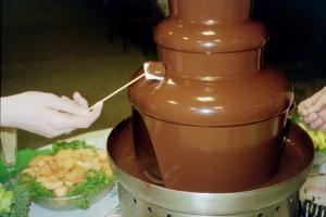 The Chocolate Chick, Herndon — Delicious Chocolate fountain can be filled with warm, flowing chocolate in dark, semi-sweet, milk, white, flavored or colored!! Perfect for any social or corporate event.