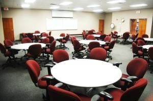 Classroom A, The Atrium At National Composite Center, Dayton — Can seat up to 50 people