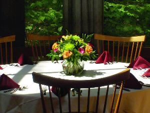 Main Dining Room, New England Center, Durham — Acorns Restaurant and Cafe