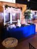 Depot X — Beverage area, old farm house screen used for back drop