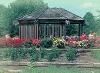Trial Garden, Fort Worth Botanic Garden, Fort Worth — An open area surrounded by many types of flowers with a gazebo in the center.