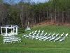 Old World Gazebo, Cavender Castle, Dahlonega — The Old World Gazebo sits as a focal point of a large natural amphitheater.  We can comfortably sit 350 guests with standing room available for parties into the thousands.  A premium house sound system and technician is provided for all weddings to make sure everyone can hear the vows.