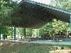 Oak Pavilion, Tribble Mill Park, Grayson — End view of Oak pavilion at Tribble Mill Park.