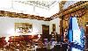 Masonic Temple, Philadelphia — "Here is where the Grand Master holds many meetings with his officers and his staff. The room is decorated with some of the most interesting paintings and artifacts in the Masonic Temple. 

"Let's go look in on the Grand Secretary's Office..."