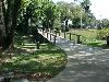Gazebo with Botanical Gardens, Venetian Gardens, Leesburg — This is the bridge from the Martin Luther King Island side.