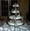 The Cheesecake Lady Catering Company, Tulsa — A dramatic presentation of wedding favors - think out of the box or boxes.