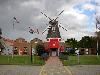 The Queen's Inn Restaurant, Nelis' Dutch Village, Holland — Front entrance - under the windmill!