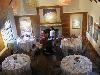 Gallery, Mass Audubon Visual Arts Center, Canton — View of gallery with tables set up for event.  Photograph taken from balcony.