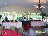 Banquet Hall, Pebble Creek Golf Club, Tampa — Head table set by the dance floor.  First tee is in the background.