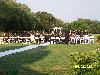 Banquet Hall, Pebble Creek Golf Club, Tampa — Wedding Ceremony on the first tee.