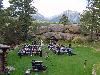 Twin Owls Steakhouse, Twin Owls Weddings & Banquets, Estes Park — Lawn available for ceremony space for 200+ guests
