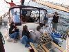 Windsong, Windsong Sunset Sailing Charters, League City — You can't do this on any other boat! 7 knots under sail!