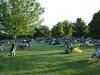 Packard Amphitheater, Dubuque Arboretum and Botanical Garden @ Marshall Park, Dubuque — Spectators enjoy a musical performance on the grounds surrounding the Amphitheater.