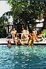 Hampton Inn Cocoa Beach, Cocoa Beach — The Hampton Inn pool deck is the perfect location for family or groups to gather and relax