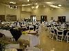Giovanni Hall of St. Mary's Parish, Sacramento — Anniversary Social buffet set up.